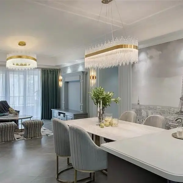 Европейская современная светодиодная хрустальная люстра в скандинавском стиле, люстры для кухни, кольцевая лампа, подвесной светильник дл... 
Европейская современная светодиодная хрустальная люстра в скандинавском стиле, люстры для кухни, кольцевая лампа, подвесной светильник дл...