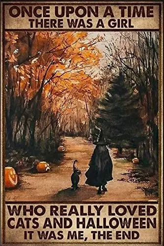 Однажды была девушка, которая действительно любит кошек и Хэллоуин, ретро металлический жестяной знак, винтажный знак для домашнего кофе
Однажды была девушка, которая действительно любит кошек и Хэллоуин, ретро металлический жестяной знак, винтажный знак для домашнего кофе