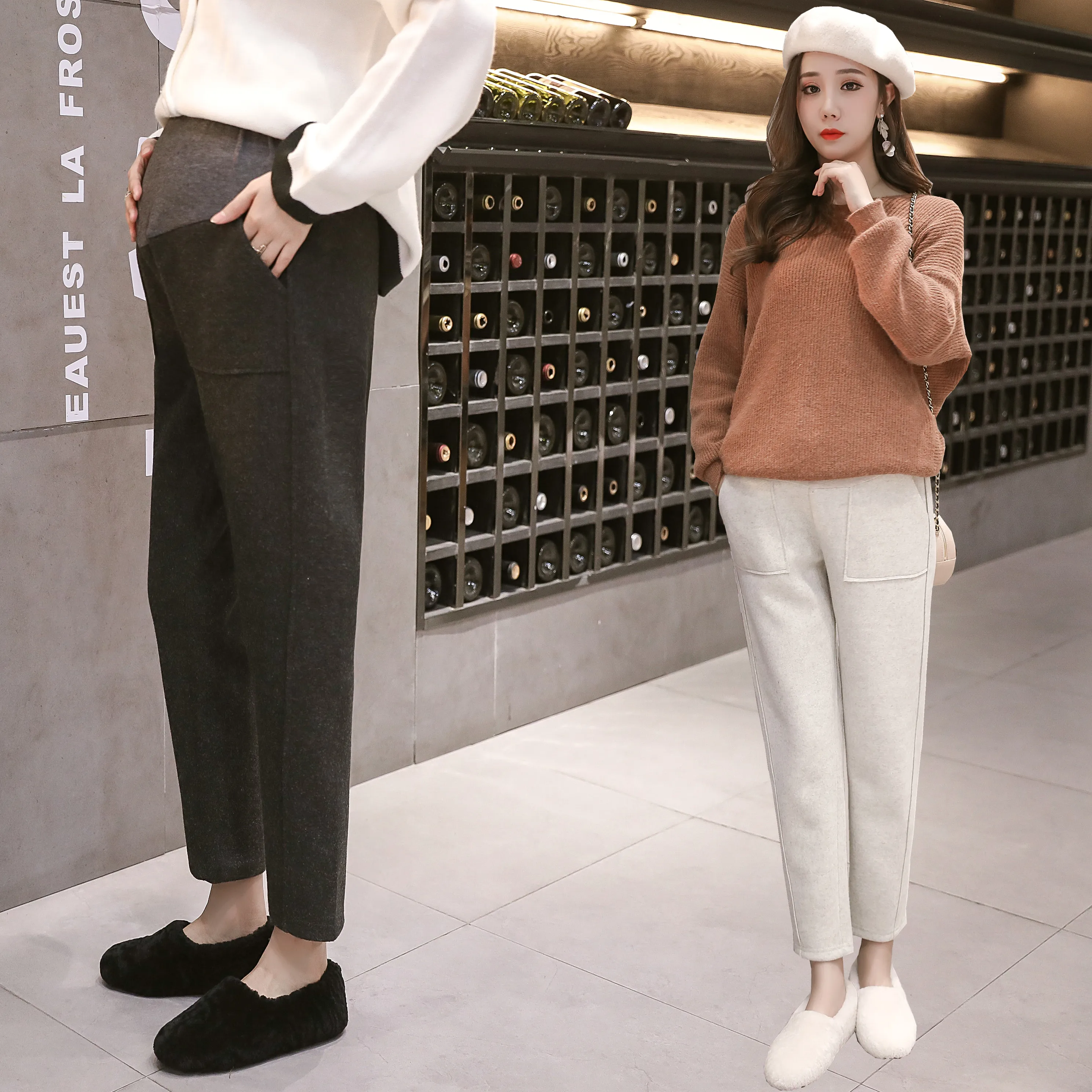 Autumn Thick Corduroy Plus Velvet Maternity Pants Straight Casual Belly Trousers Clothes for Pregnant Women Pregnancy Clothes
Autumn Thick Corduroy Plus Velvet Maternity Pants Straight Casual Belly Trousers Clothes for Pregnant Women Pregnancy Clothes