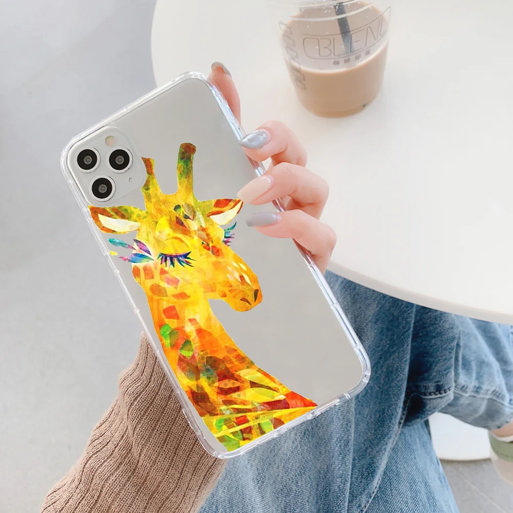 Чехол для телефона с жирафом Iphone 11 12 13 Pro Max SE 2020 X XR XS Mini 7 8 6 6S Plus Роскошный