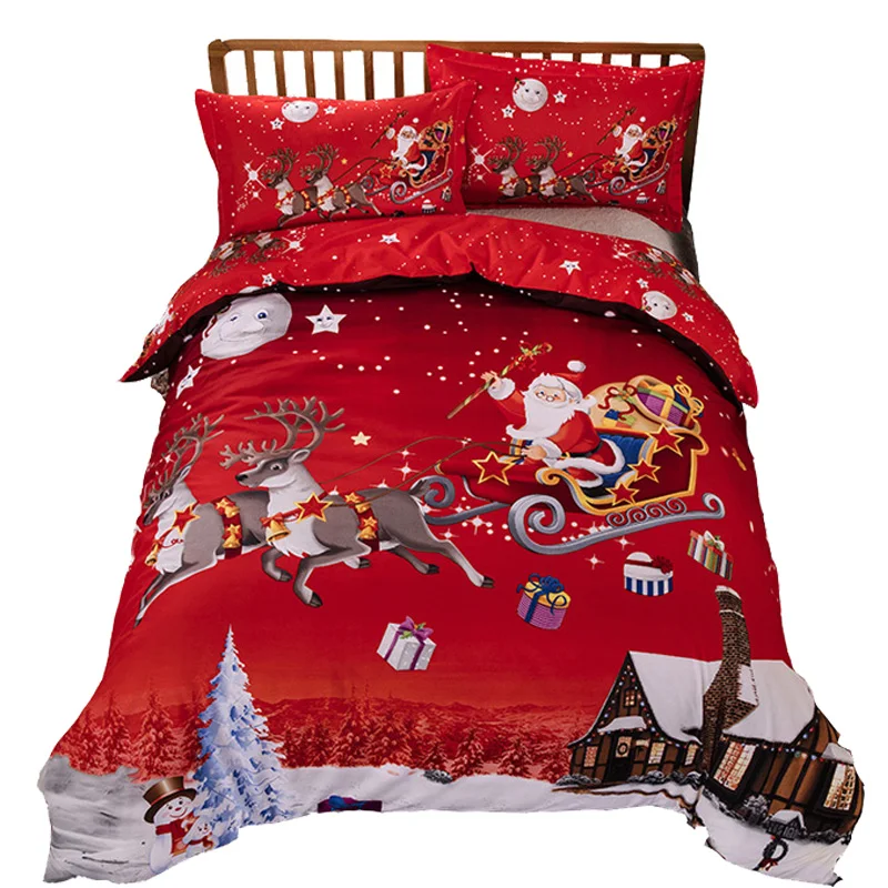 King Size Christmas Bedding Set Santa Claus Quilt Covers Kids Festival Gift Duvet Cover Sets Twin Double Queen Red No Bed Sheet 
King Size Christmas Bedding Set Santa Claus Quilt Covers Kids Festival Gift Duvet Cover Sets Twin Double Queen Red No Bed Sheet