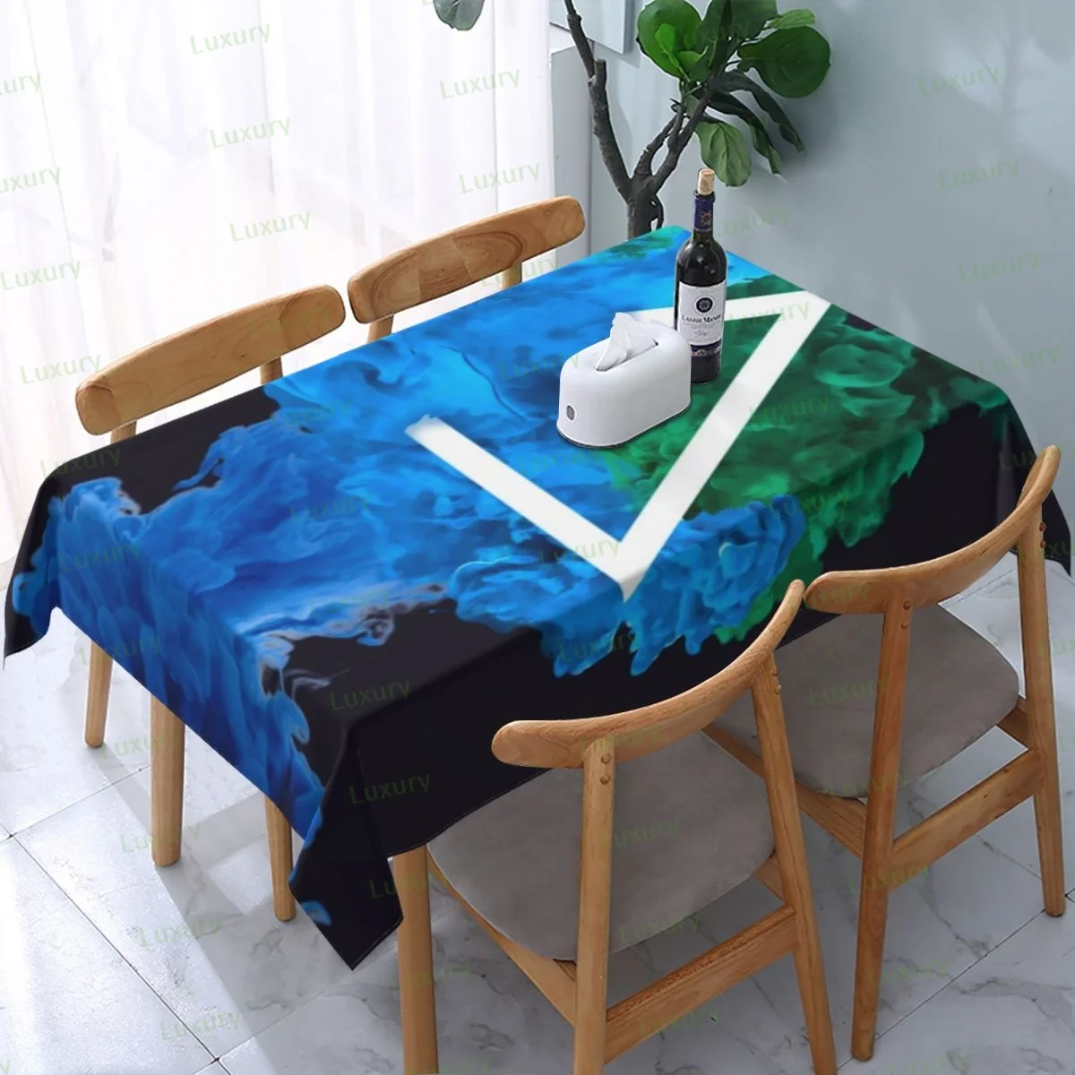 Tablecloth Rectangle 54 X 72 Inch Waterproof Table Cloth Anti Wrinkle Table Cover for Kitchen Dining Room
Tablecloth Rectangle 54 X 72 Inch Waterproof Table Cloth Anti Wrinkle Table Cover for Kitchen Dining Room