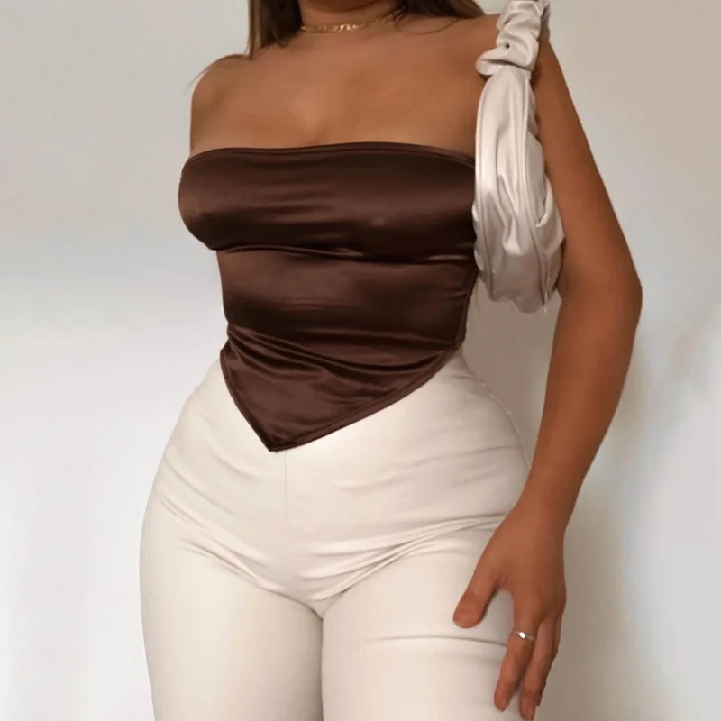 2021 Sexy Sleeveless Fashion chest wrap Strapless Bustier Corset Crop Tops street Female Women Tops vest club party woman
2021 Sexy Sleeveless Fashion chest wrap Strapless Bustier Corset Crop Tops street Female Women Tops vest club party woman