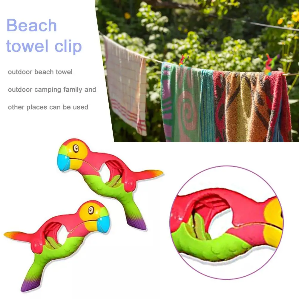 2PCS Clothespin Towel Clips Wind Proof Animal Shape Fixed Clip Plastic Hanger Clips Parrot Bird Plastic Beach Clothes Clip
2PCS Clothespin Towel Clips Wind Proof Animal Shape Fixed Clip Plastic Hanger Clips Parrot Bird Plastic Beach Clothes Clip