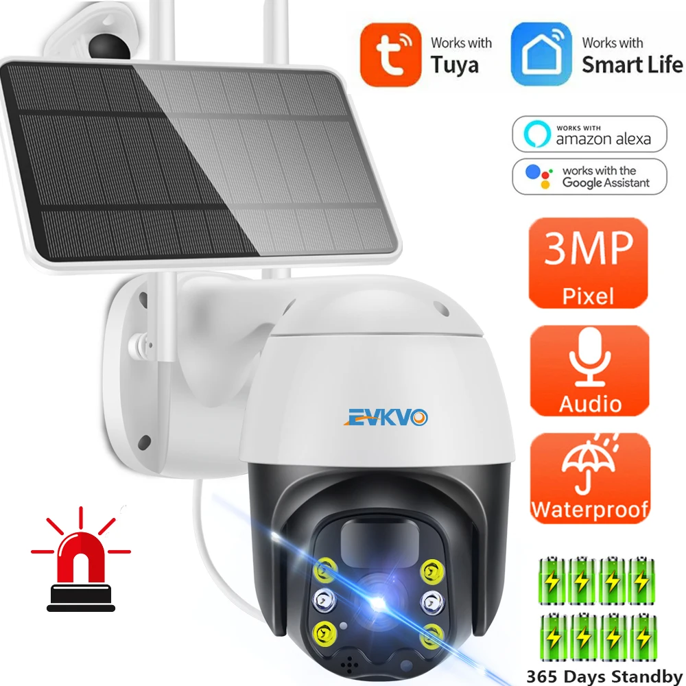 3MP Tuya Smart Camera Wifi IP PTZ Outdoor Solar Camera CCTV Camera Battery Surveillance Waterproof Camera With Google Home Alexa
3MP Tuya Smart Camera Wifi IP PTZ Outdoor Solar Camera CCTV Camera Battery Surveillance Waterproof Camera With Google Home Alexa