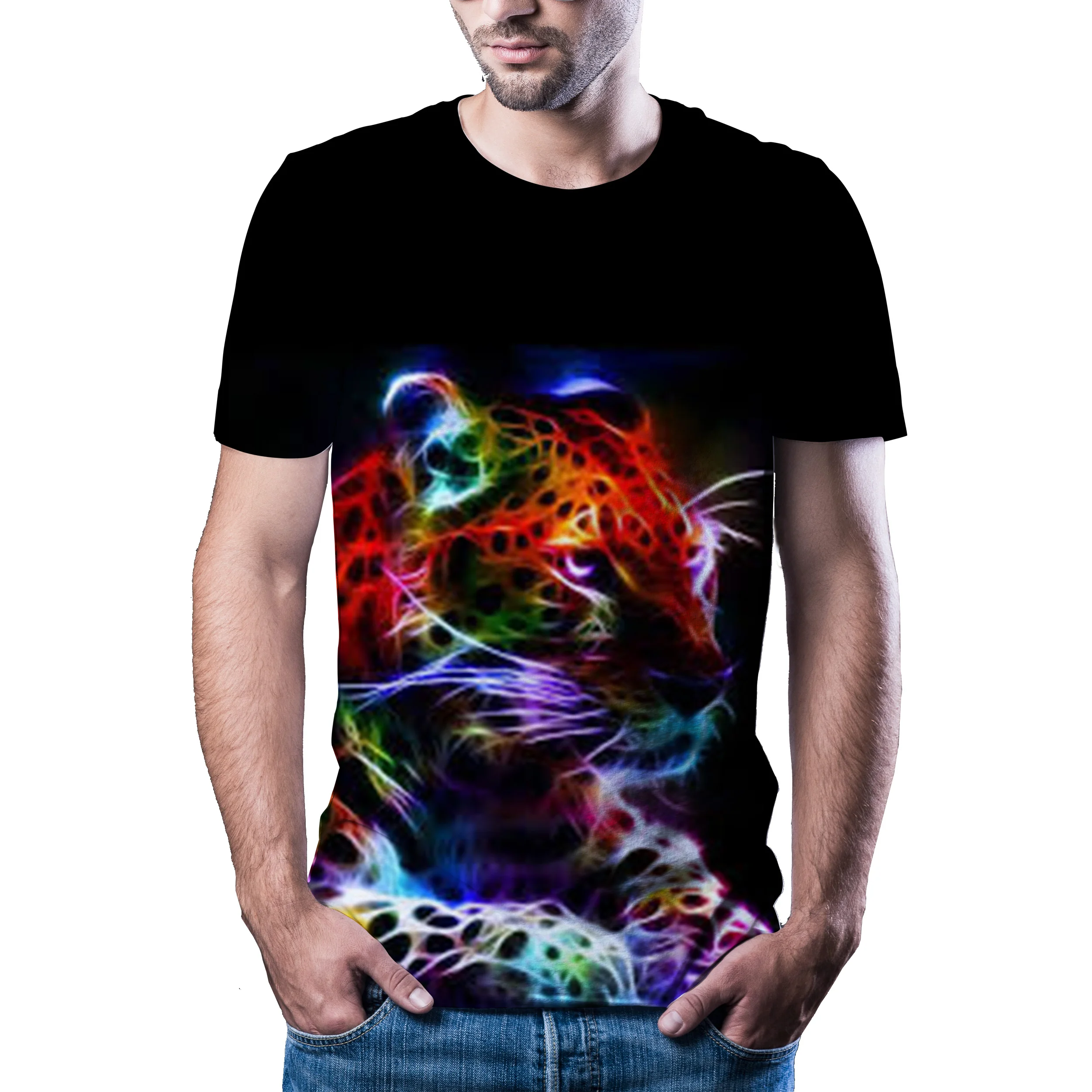 2020 hottest wolf / tiger T-shirt male anime T-shirt China 3d printed T-shirt hip-hop T-shirt cool men's new summer large size
2020 hottest wolf / tiger T-shirt male anime T-shirt China 3d printed T-shirt hip-hop T-shirt cool men's new summer large size