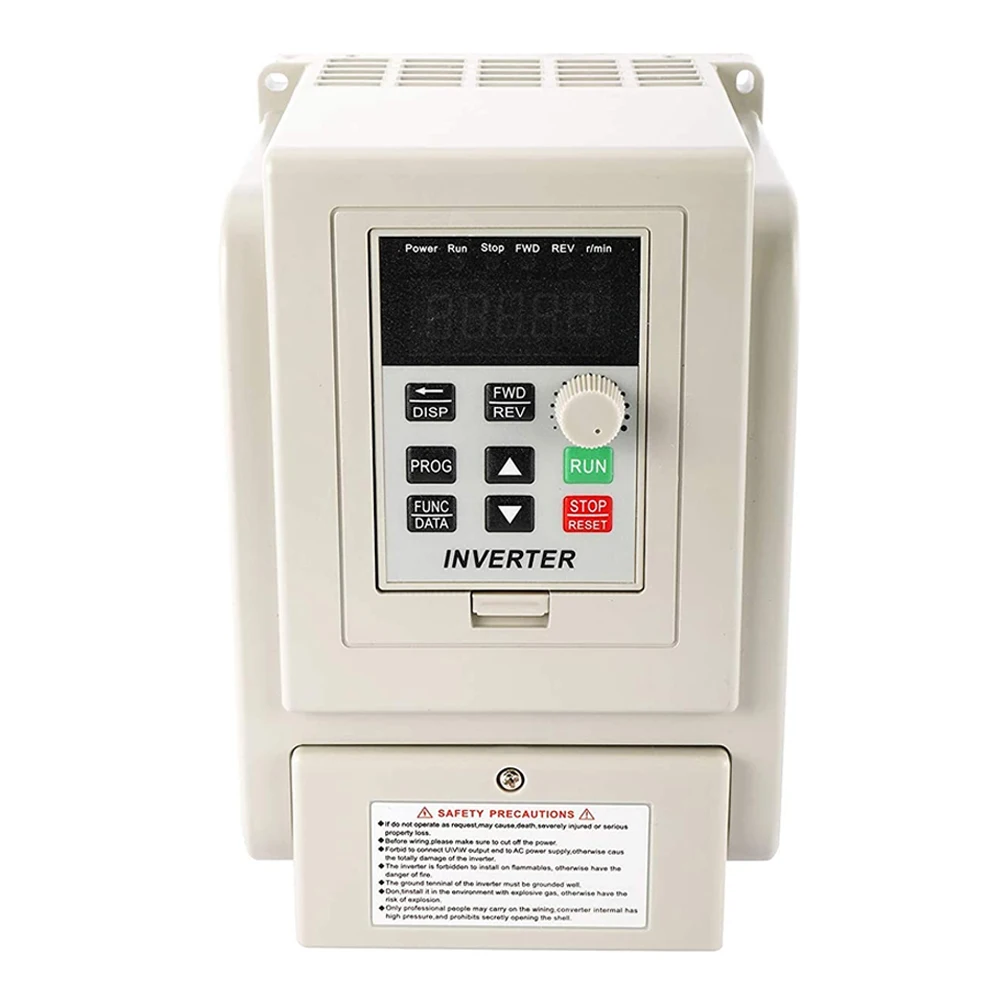 220V VFD 1.5KW 2.2KW 4KWSingle phase inverter VFD 2hp3hp inverter Frequency Converter Frequenc Drive Spindle Speed Control 
220V VFD 1.5KW 2.2KW 4KWSingle phase inverter VFD 2hp3hp inverter Frequency Converter Frequenc Drive Spindle Speed Control