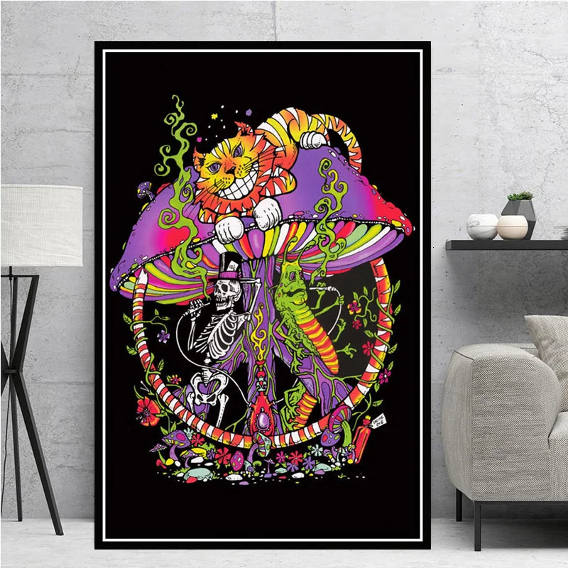Trippy Visual Mushroom Mind Education Posters and Print Psychedelic Magic Black light Wall Art Canvas Painting Home Decor
Trippy Visual Mushroom Mind Education Posters and Print Psychedelic Magic Black light Wall Art Canvas Painting Home Decor