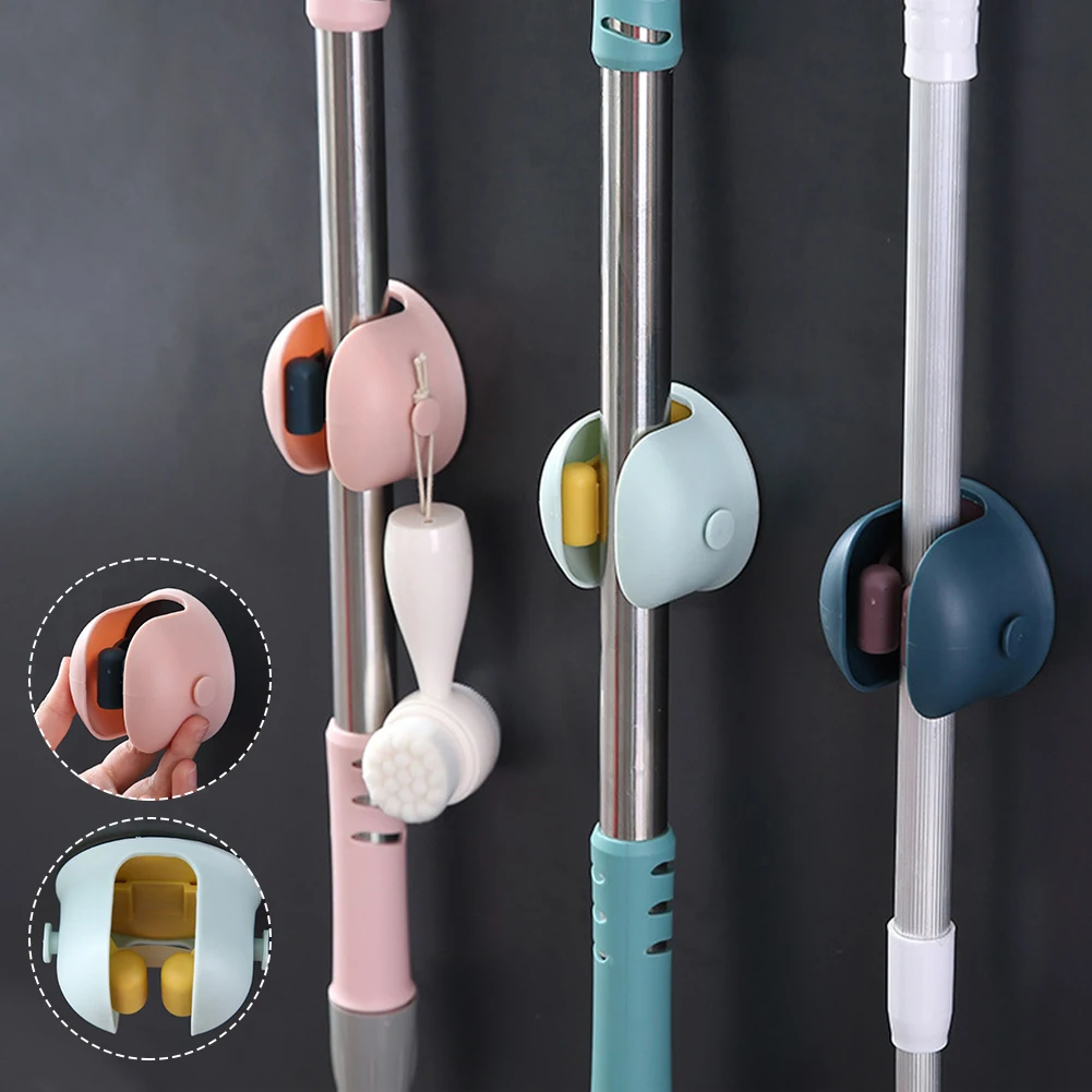 Mop and Broom Holder Wall Mounted No Drilling Cleaning Tool Organizer Non Slip Broom Clamp Wall Hanger for Home Garden Tool
Mop and Broom Holder Wall Mounted No Drilling Cleaning Tool Organizer Non Slip Broom Clamp Wall Hanger for Home Garden Tool