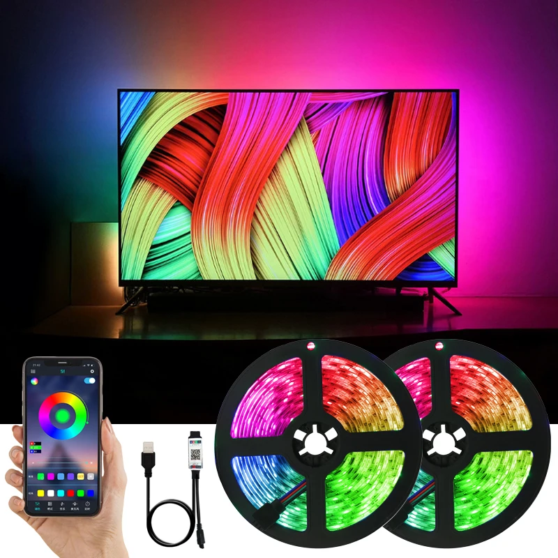 Led Strip Lights 3Key Neon 5V USB Led Bluetooth TV SMD 2835 5050 RGB luces Background Lighting Tape Ribbon Diode Flexible Stripe
Led Strip Lights 3Key Neon 5V USB Led Bluetooth TV SMD 2835 5050 RGB luces Background Lighting Tape Ribbon Diode Flexible Stripe