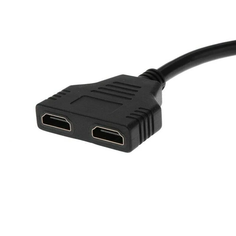 1PC HD-MI Compatible 2 Dual Port Y Splitter HD 1080P V1.4 Male To Double Female Adapter Cable 1 In 2 Out Converter Connect Cable
1PC HD-MI Compatible 2 Dual Port Y Splitter HD 1080P V1.4 Male To Double Female Adapter Cable 1 In 2 Out Converter Connect Cable