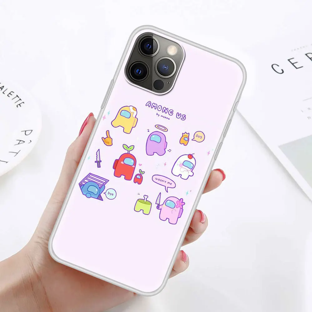 Cute Among Us Phone Case For iPhone 12 Mini 11 Pro X XS Max XR SE 2020 7 8 6 6S Plus Soft TPU Cover Coque Housing Capa
Cute Among Us Phone Case For iPhone 12 Mini 11 Pro X XS Max XR SE 2020 7 8 6 6S Plus Soft TPU Cover Coque Housing Capa