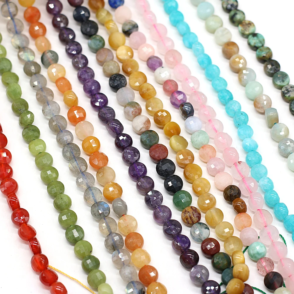 Natural Stone Beads Oblate Faceted Rose Quartz Agates Amethysts Stone Charms for Jewelry Making Necklace Bracelet Accessories
Natural Stone Beads Oblate Faceted Rose Quartz Agates Amethysts Stone Charms for Jewelry Making Necklace Bracelet Accessories