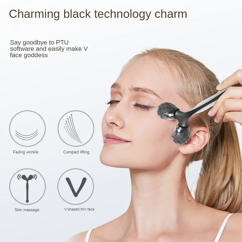 3d facial massage roller beauty instrument V face artifact facial lifting chin firming massager
3d facial massage roller beauty instrument V face artifact facial lifting chin firming massager