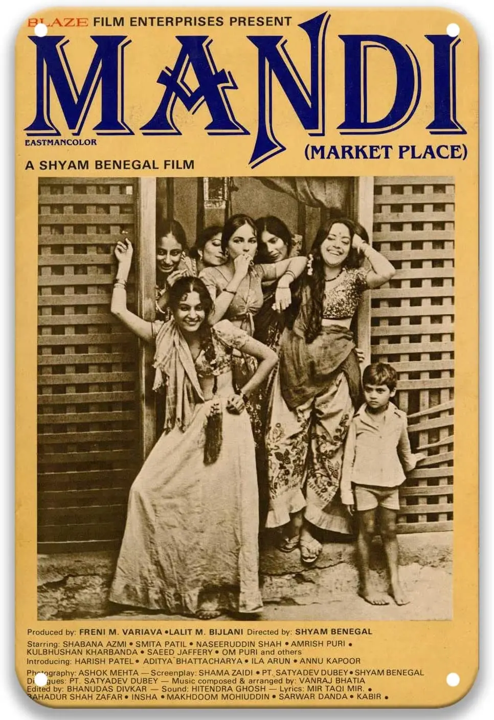 Mandi (1983) Tin Signs Vintage Movies Fashion for Man Office Outdoors Party Room 8x12 Inches
Mandi (1983) Tin Signs Vintage Movies Fashion for Man Office Outdoors Party Room 8x12 Inches
