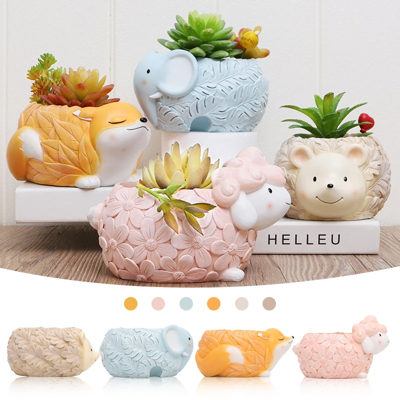 Japanese Cute Cartoon Hedgehog Animal Shape Flower Pot Succulent Plant Pot Decor Resin Desktop Ornament Pot with Drainage Hole
Japanese Cute Cartoon Hedgehog Animal Shape Flower Pot Succulent Plant Pot Decor Resin Desktop Ornament Pot with Drainage Hole
