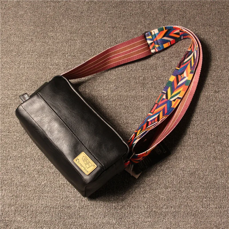 

Men ribbons single male package inclined shoulder bag, leisure, Japan and South Korea sports men and women carrying a small bag