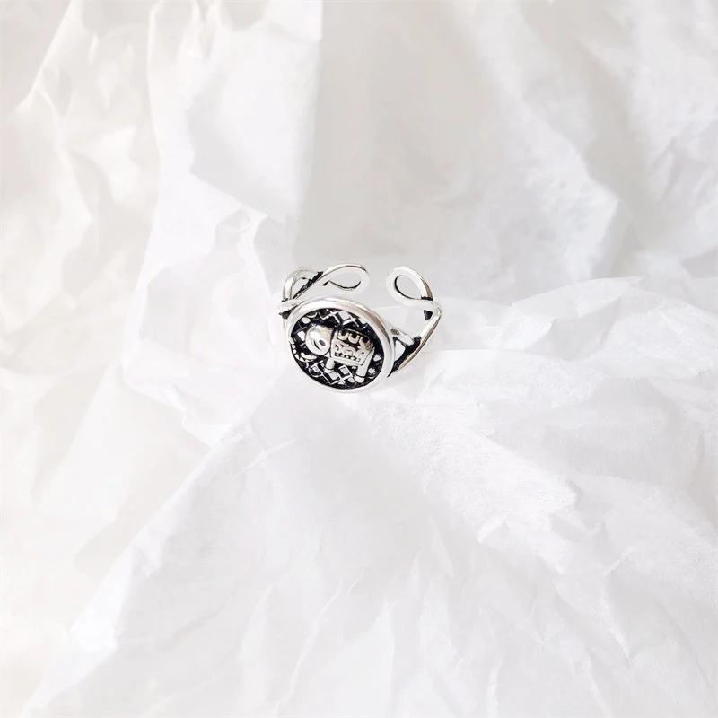 Sole Memory Retro Mini Animal Elephant 925 Sterling Silver Female Resizable Opening Rings SRI579
Sole Memory Retro Mini Animal Elephant 925 Sterling Silver Female Resizable Opening Rings SRI579