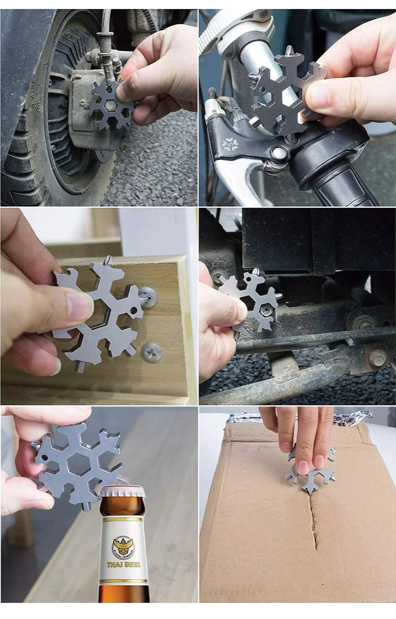 Universal snowflake spanner octagonal spanner multifunctional snowflake spanner outdoor portable tools
Universal snowflake spanner octagonal spanner multifunctional snowflake spanner outdoor portable tools