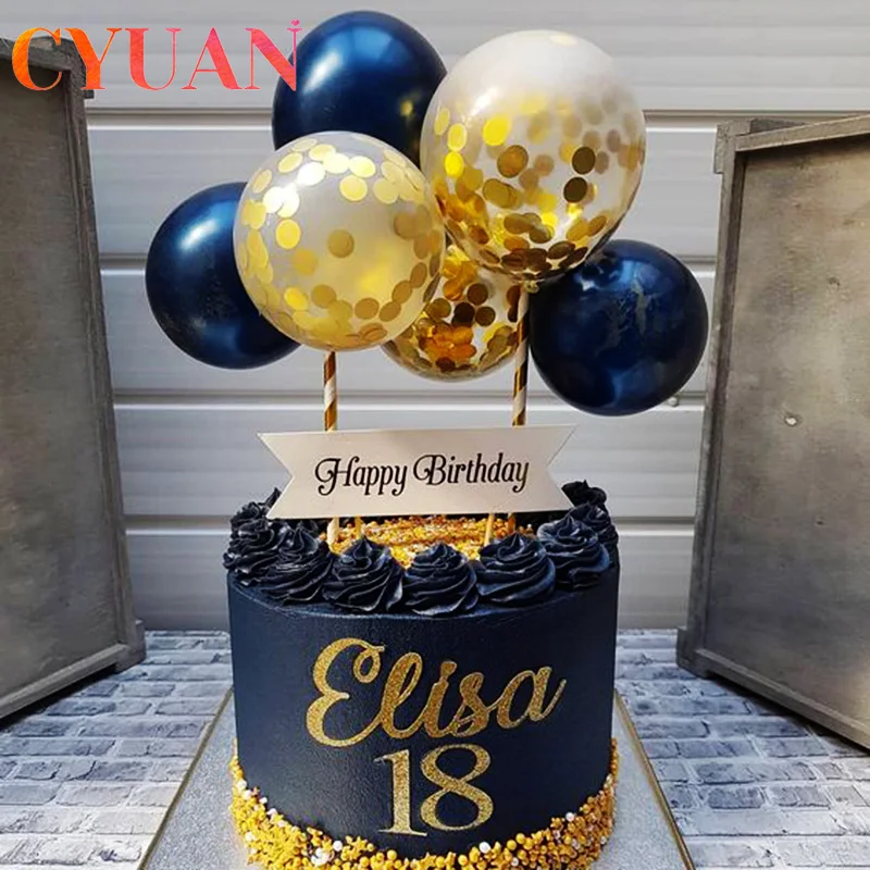 CYUAN 1set 10pcs 5inch Balloon Cake Topper Set Birthday Party Decoration Cake Toppers Baby Shower Wedding Decoration Supplies
CYUAN 1set 10pcs 5inch Balloon Cake Topper Set Birthday Party Decoration Cake Toppers Baby Shower Wedding Decoration Supplies