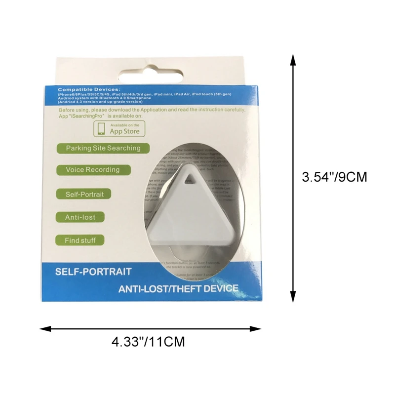 New 5 Colors Triangle Pet Bluetooth Monitor Mobile Bluetooth Locator Tracer For Pet Dog Cat Kid Car Valet Key Collar Accessories
New 5 Colors Triangle Pet Bluetooth Monitor Mobile Bluetooth Locator Tracer For Pet Dog Cat Kid Car Valet Key Collar Accessories