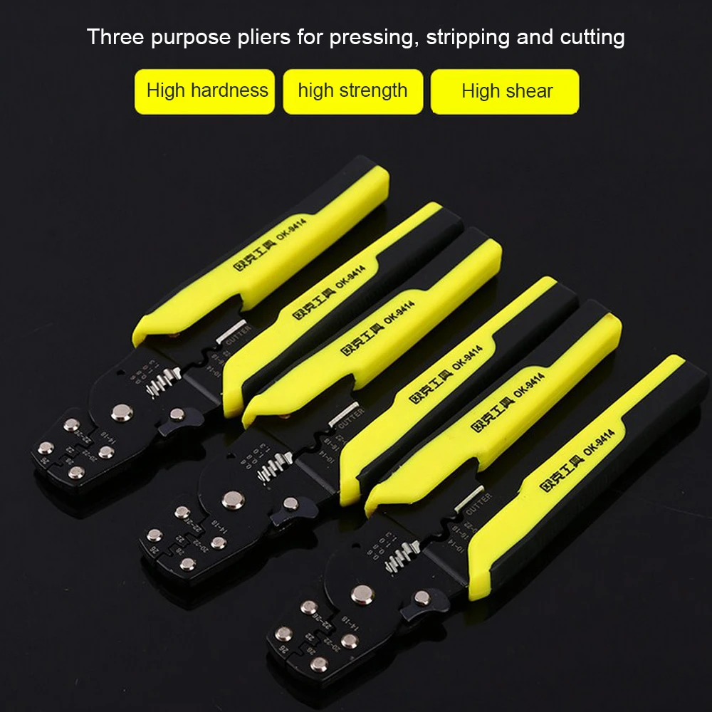 Multi Pliers 3 In 1Crimping Stripping Cutting Wire Stripping Pliers Cable Cutting High-Precision Automatic Electrician Hand Tool
Multi Pliers 3 In 1Crimping Stripping Cutting Wire Stripping Pliers Cable Cutting High-Precision Automatic Electrician Hand Tool
