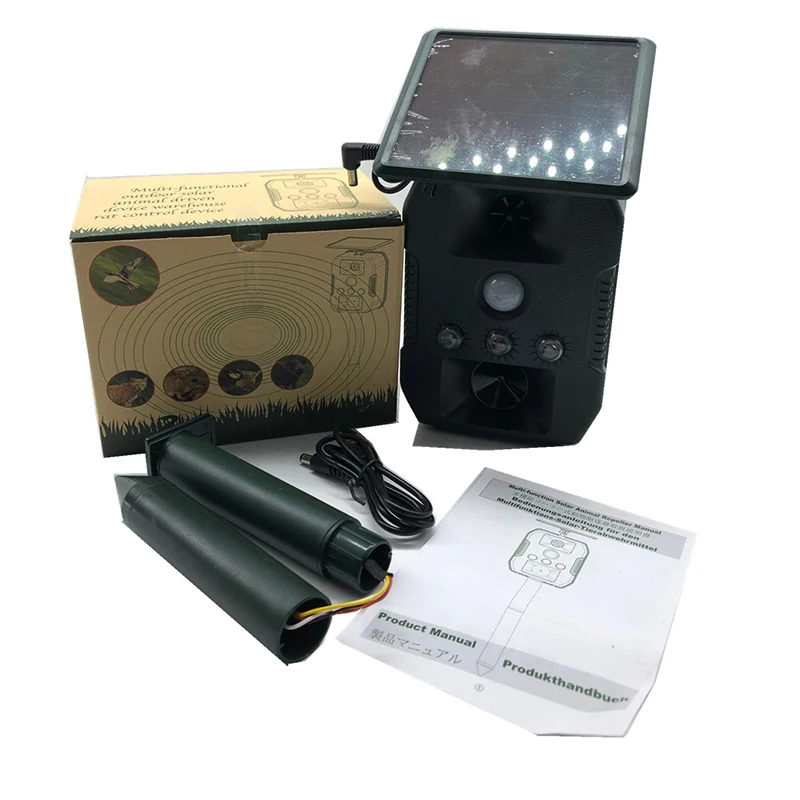 New Outdoor Garden Solar Ultrasonic Animal Repeller Waterproof Pest Repeller Snake Cat Dog Bird Dispeller Keep Animals Away 
New Outdoor Garden Solar Ultrasonic Animal Repeller Waterproof Pest Repeller Snake Cat Dog Bird Dispeller Keep Animals Away