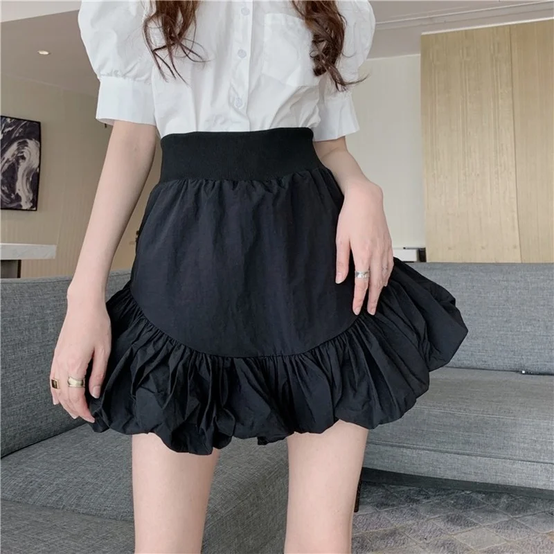New Women Elastic Waist Sexy Mini Skirts White Lace Ruffles Short Skirt Fashion High Waist Female Summer Tennis Bubbles Skirt
New Women Elastic Waist Sexy Mini Skirts White Lace Ruffles Short Skirt Fashion High Waist Female Summer Tennis Bubbles Skirt