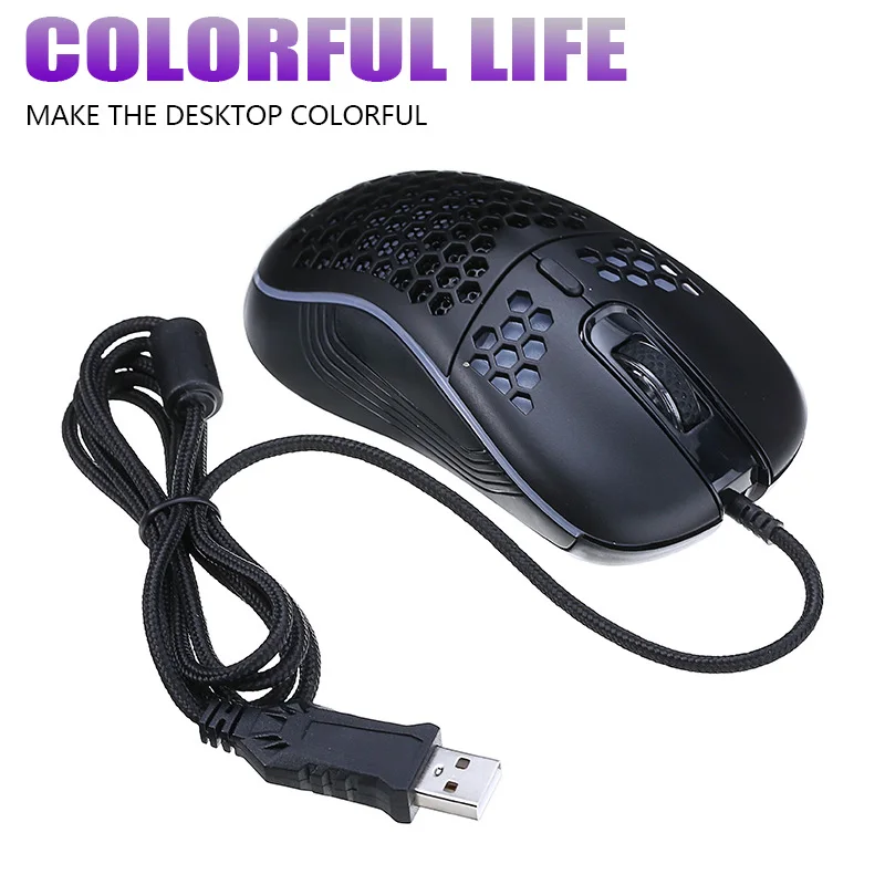 Pohiks 1pc USB Wired RGB LED Luminous Gaming Mouse Ergonomic Design Adjustable 4800DPI 6 Buttons Mice For PC Laptop
Pohiks 1pc USB Wired RGB LED Luminous Gaming Mouse Ergonomic Design Adjustable 4800DPI 6 Buttons Mice For PC Laptop