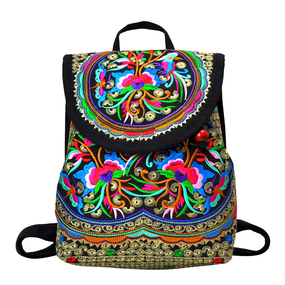 Flower Embroidery Backpacks Fashion Women Canvas Ethnic Knapsacks Stylish Ladies Large Capacity Bag for Travel
Flower Embroidery Backpacks Fashion Women Canvas Ethnic Knapsacks Stylish Ladies Large Capacity Bag for Travel