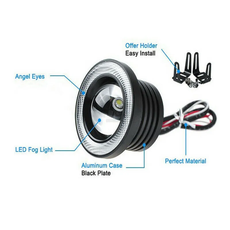 2x 3" RGB LED Projector Fog Lights Driving W/ Ice Blue COB Angel Eyes Halo Rings RGB Changeable Auto Accessories
2x 3" RGB LED Projector Fog Lights Driving W/ Ice Blue COB Angel Eyes Halo Rings RGB Changeable Auto Accessories