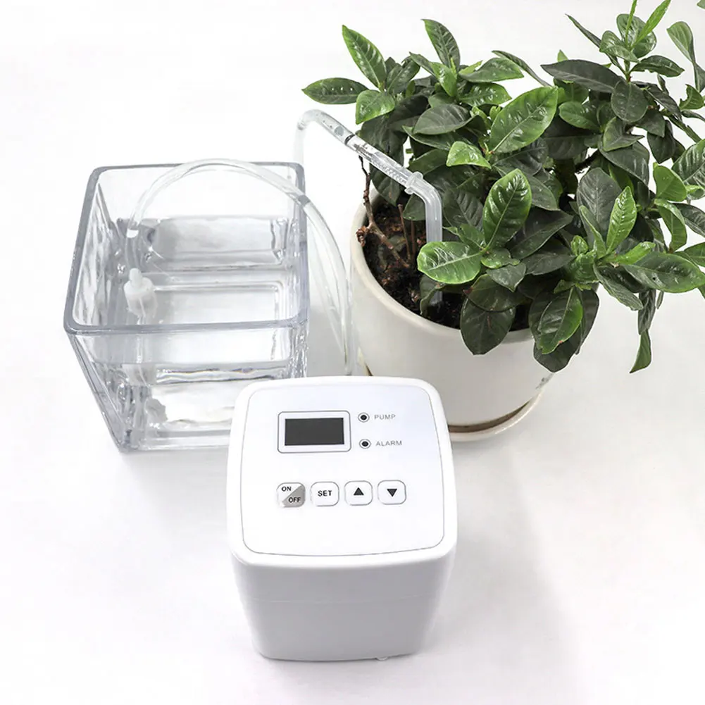 9.7 * 8.5 * 8.5 Intelligent Flower Watering Device, Watering Device with Timing, 0.3-0.8lpm, Rechargeable Indoor Gardening Tool
9.7 * 8.5 * 8.5 Intelligent Flower Watering Device, Watering Device with Timing, 0.3-0.8lpm, Rechargeable Indoor Gardening Tool