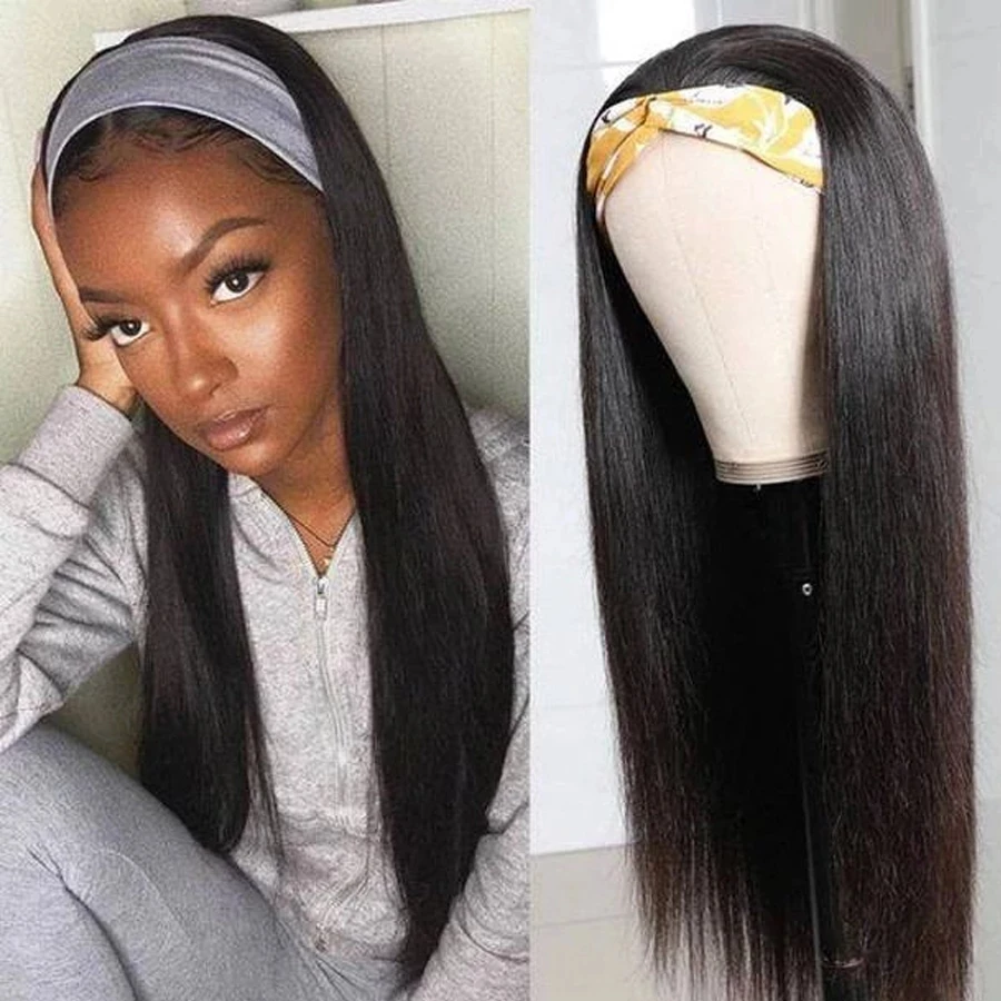 26Inch Black Color Long Silky Straight Headband Wigs Heat Resistant Synthetic Hair Wig Machine Made Wig ForBlack Women DailyWear
26Inch Black Color Long Silky Straight Headband Wigs Heat Resistant Synthetic Hair Wig Machine Made Wig ForBlack Women DailyWear
