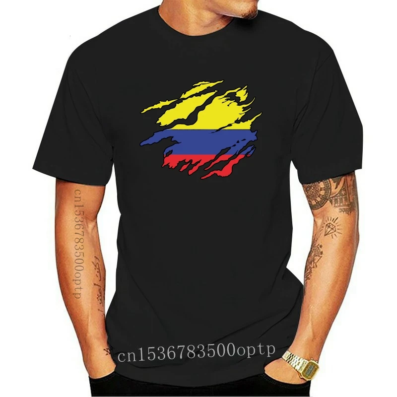 New 2021 Brand T Shirt Men Fashion Tops O Neck Shirts Colombia Flag Rip Through Design Colombian Flag Men T Shirt 
New 2021 Brand T Shirt Men Fashion Tops O Neck Shirts Colombia Flag Rip Through Design Colombian Flag Men T Shirt