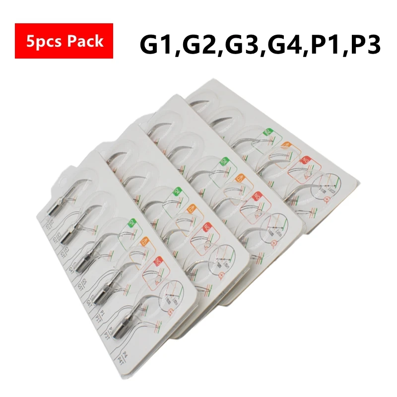 5pcs G1,G2,G3,G4,P1,P3 Dental Scaler Tips Fit EMS Woodpecker Ultrasonic Scaler Handpiece Dental Ultrasonic Scaler Scaling Tip
5pcs G1,G2,G3,G4,P1,P3 Dental Scaler Tips Fit EMS Woodpecker Ultrasonic Scaler Handpiece Dental Ultrasonic Scaler Scaling Tip