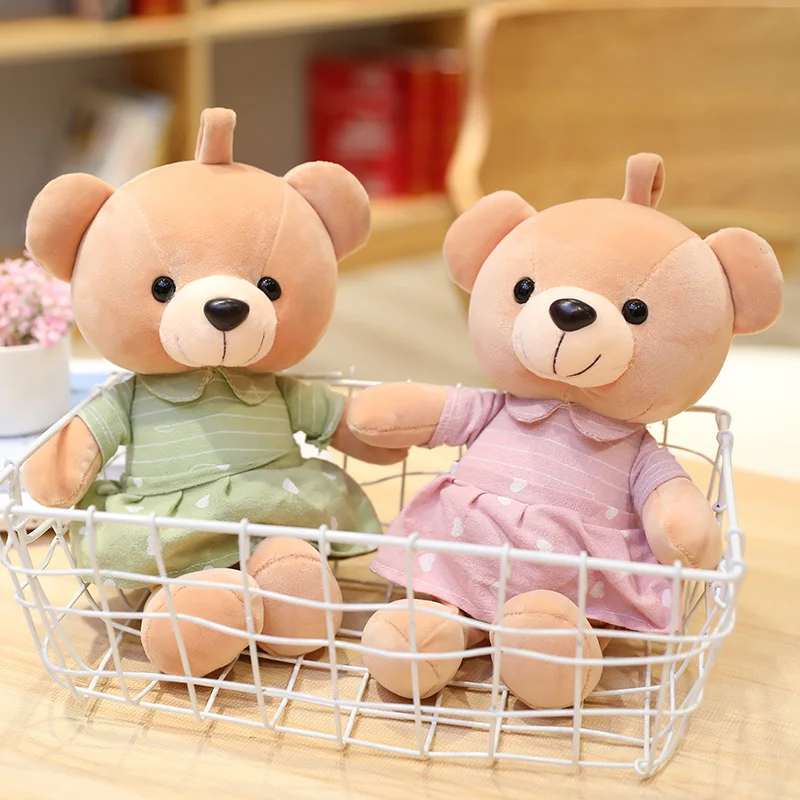 1pc 28CM Lovely Wearing Dress Teddy Bear Plush Toys kawaii Stuffed Soft Bear Dolls for Children Kids Birthday Christmas Gifts
1pc 28CM Lovely Wearing Dress Teddy Bear Plush Toys kawaii Stuffed Soft Bear Dolls for Children Kids Birthday Christmas Gifts