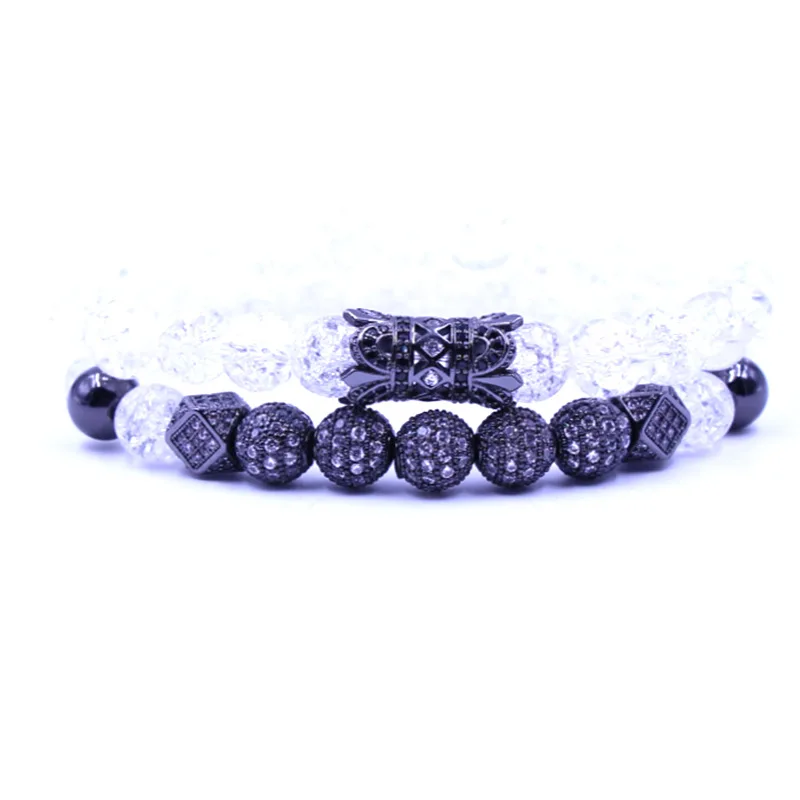 2019 Unisex Fashion 8mm Natural Stone Beads Bracelet Bangle Micro Inset Zircon Alloy Accessories Elastic Rope 2/Set Bracelet
2019 Unisex Fashion 8mm Natural Stone Beads Bracelet Bangle Micro Inset Zircon Alloy Accessories Elastic Rope 2/Set Bracelet