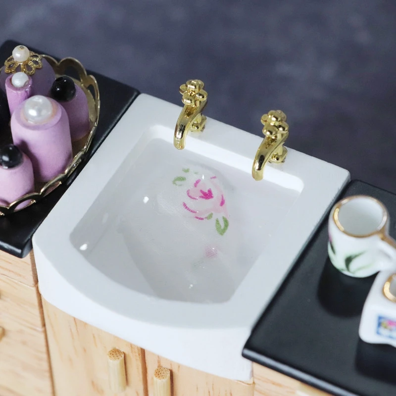 1:12 Dollhouse Miniature Furniture Bathroom Kitchen Sink with Cabinet Basin Set Dolls House Miniature Kitchen Furniture
1:12 Dollhouse Miniature Furniture Bathroom Kitchen Sink with Cabinet Basin Set Dolls House Miniature Kitchen Furniture