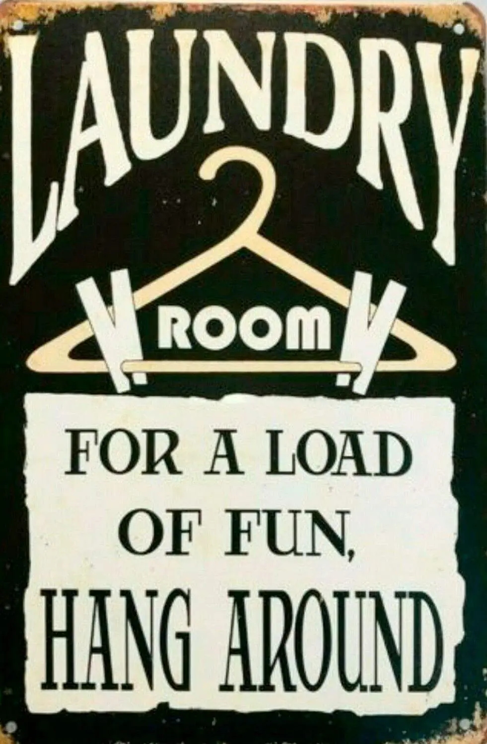 Laundry Room Metal Tin Sign,for A Load of Fun, Hang Around, Laundry Black Decorative Signs Wash Room Home Decor Bathroom Pub
Laundry Room Metal Tin Sign,for A Load of Fun, Hang Around, Laundry Black Decorative Signs Wash Room Home Decor Bathroom Pub