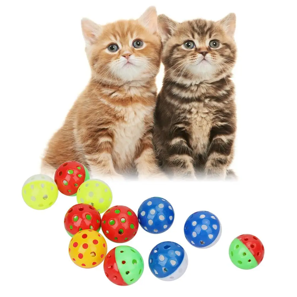 18pcs Cat Teaser Rattle Ball Interactive Pet Supplies Kitten Training Throwing Hollow Jingle Bell Toys for Pet Interaction 
18pcs Cat Teaser Rattle Ball Interactive Pet Supplies Kitten Training Throwing Hollow Jingle Bell Toys for Pet Interaction
