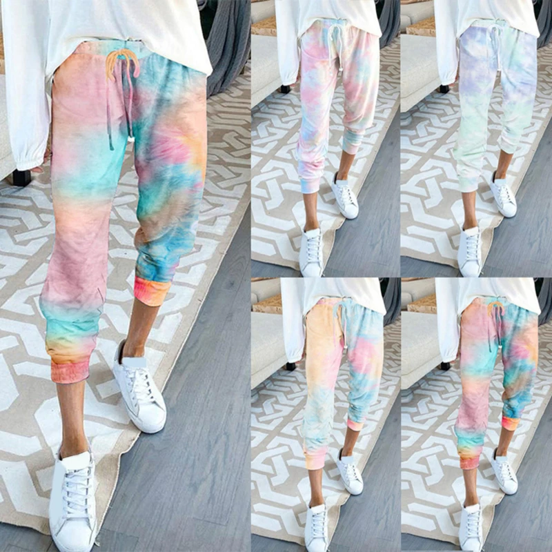 Women's Trousers 2021 Summer New Tie-Dye Fashion Casual Sports Pants Female Pants Women Tie Dye Elastic Waist Pants
Women's Trousers 2021 Summer New Tie-Dye Fashion Casual Sports Pants Female Pants Women Tie Dye Elastic Waist Pants