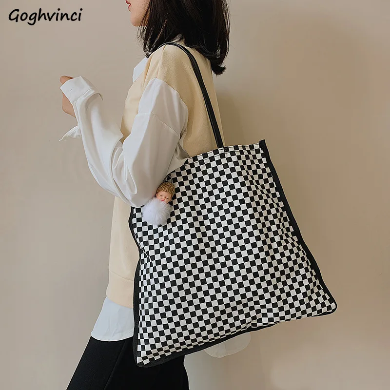Shoulder Bags Canvas Checkerboard Plaid Fashion Vintage Female Shopping Large Capacity Casual Tote Bag Female Underarm Handbags
Shoulder Bags Canvas Checkerboard Plaid Fashion Vintage Female Shopping Large Capacity Casual Tote Bag Female Underarm Handbags