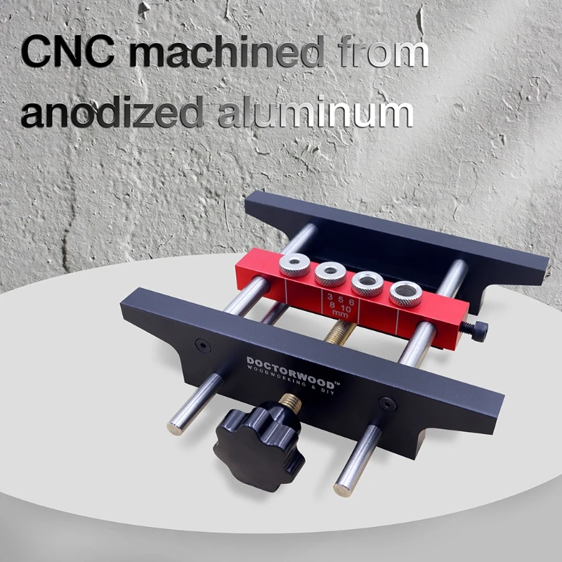 Punch Locator 2 in 1 Woodworking Self Centering Dowel Drill Guide Kit High Abrasion Resistance Aluminum Alloy DIY Tool
Punch Locator 2 in 1 Woodworking Self Centering Dowel Drill Guide Kit High Abrasion Resistance Aluminum Alloy DIY Tool