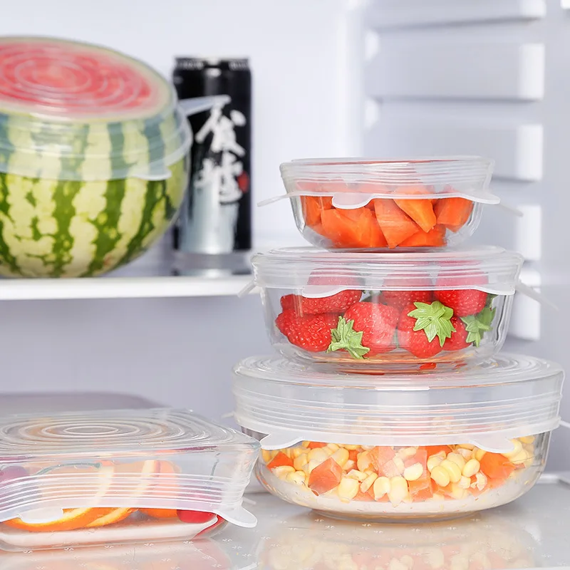 Silicone Food Cover Universal Silicone Lids for Cookware 1/6pcs Reusable Bowl Pot Stretch Lids Kitchen Fruit Lids Accessories
Silicone Food Cover Universal Silicone Lids for Cookware 1/6pcs Reusable Bowl Pot Stretch Lids Kitchen Fruit Lids Accessories