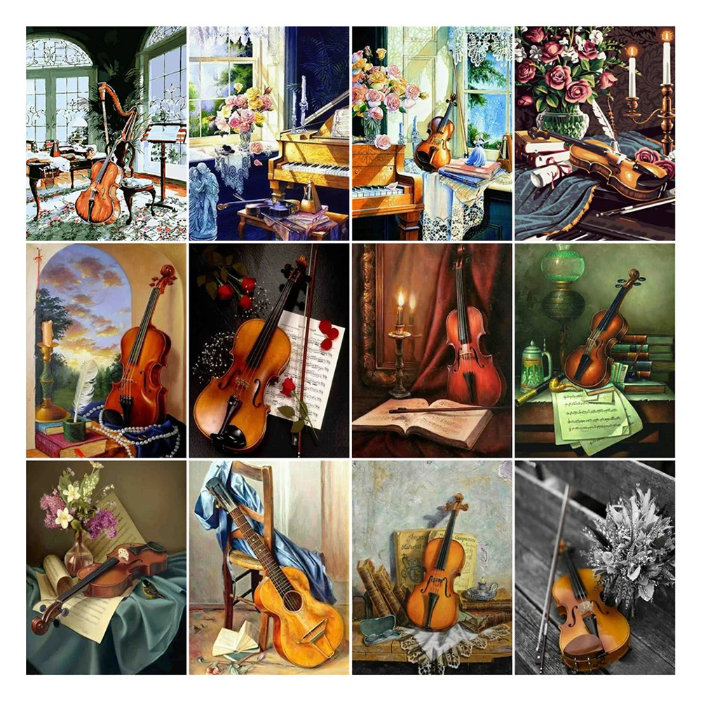 Brand New 5D Violin Guitar Landscape Picture Diamond Painting Cross Stitch Art Full Drill Embroidery Living Room Decoration
Brand New 5D Violin Guitar Landscape Picture Diamond Painting Cross Stitch Art Full Drill Embroidery Living Room Decoration