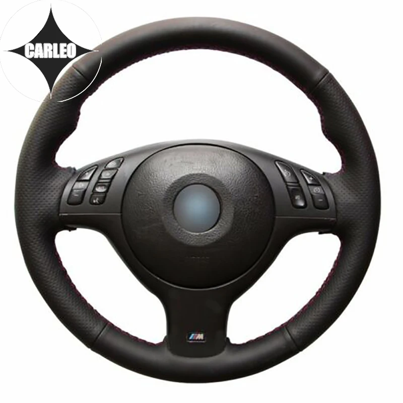 DIY Car Steering Wheel Cover for BMW E46 E39 330i 530i Genuine Black Leather Custom Hand Stitching Holder Top Layer Wrap
DIY Car Steering Wheel Cover for BMW E46 E39 330i 530i Genuine Black Leather Custom Hand Stitching Holder Top Layer Wrap