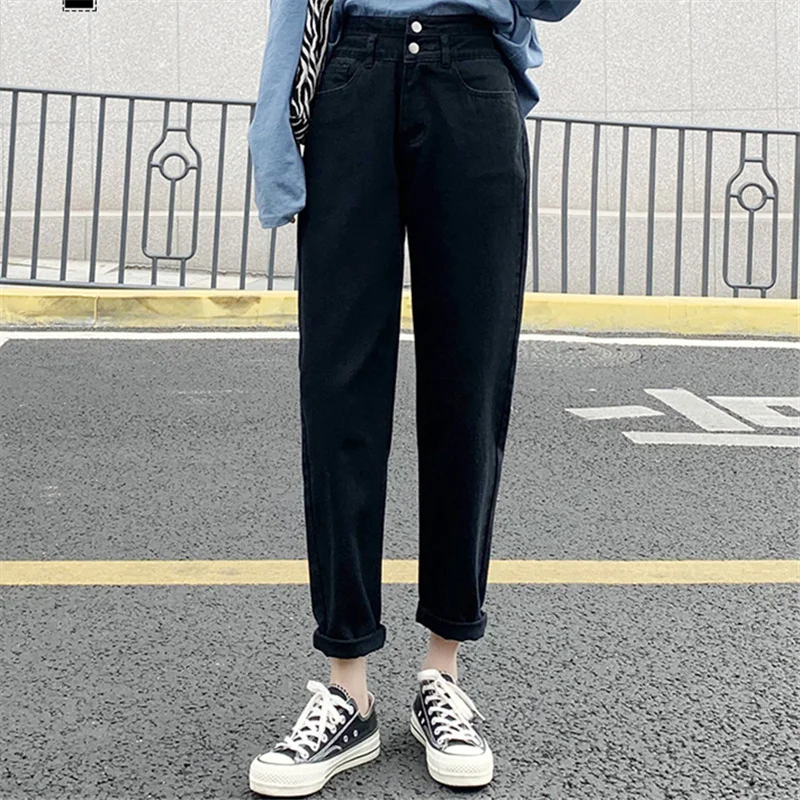 Hong Kong Style Chic Harem Jeans Women's Spring and Autumn 2021 New High Waist Loose Straight Slimming Small Cropped Pants
Hong Kong Style Chic Harem Jeans Women's Spring and Autumn 2021 New High Waist Loose Straight Slimming Small Cropped Pants