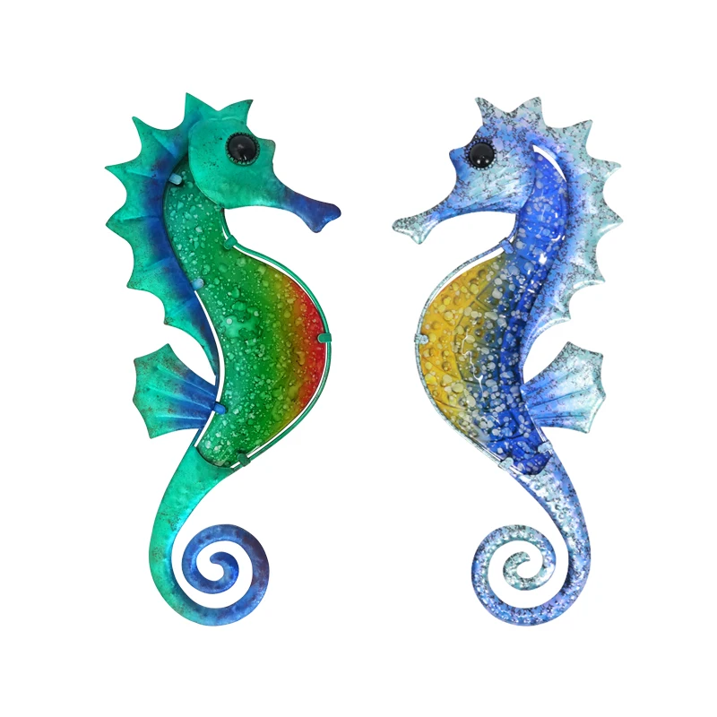 Metal Seahorse Wall Art for Garden Decoration Outdoor Statues Miniature and Sculpture Animal Set of 2
Metal Seahorse Wall Art for Garden Decoration Outdoor Statues Miniature and Sculpture Animal Set of 2
