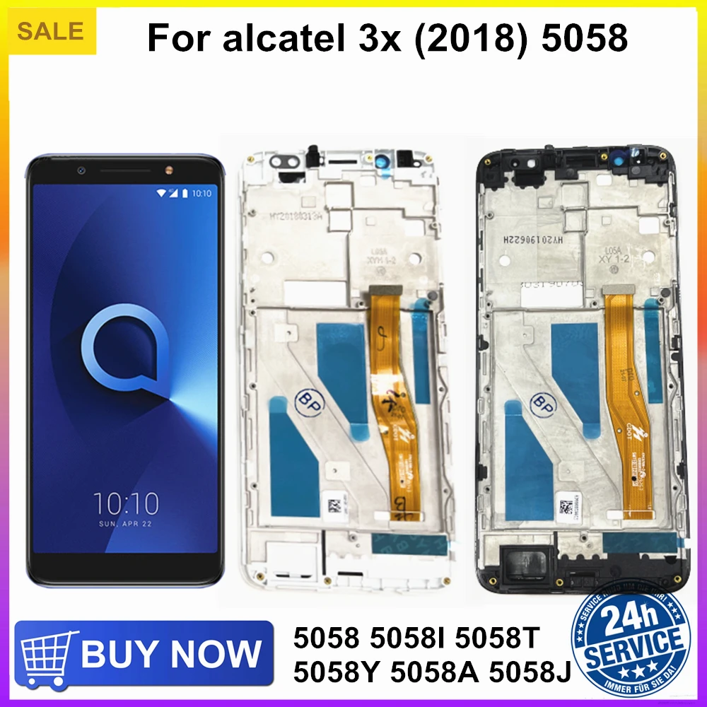 ЖК-дисплей IPS 5,7 дюйма для alcatel 3x (2018) 5058, сенсорный экран с рамкой для alcatel 3x (2018) 5058 LCD s
ЖК-дисплей IPS 5,7 дюйма для alcatel 3x (2018) 5058, сенсорный экран с рамкой для alcatel 3x (2018) 5058 LCD s