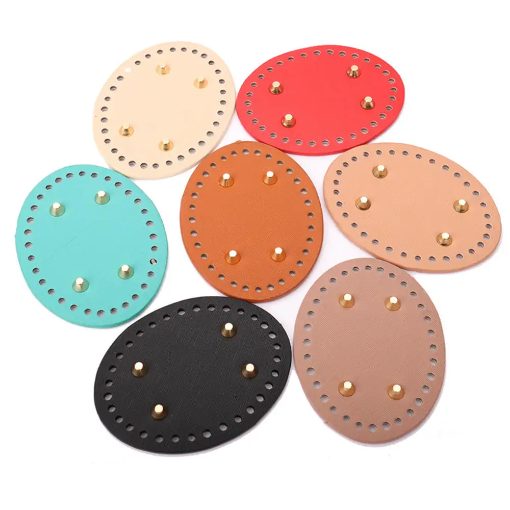 12*9cm Oval Bag Bottoms PU Leather For DIY Knitted Crochet Handbag Shoulder Corssbody Bags Handmade Bottom Bag Parts Accessories
12*9cm Oval Bag Bottoms PU Leather For DIY Knitted Crochet Handbag Shoulder Corssbody Bags Handmade Bottom Bag Parts Accessories